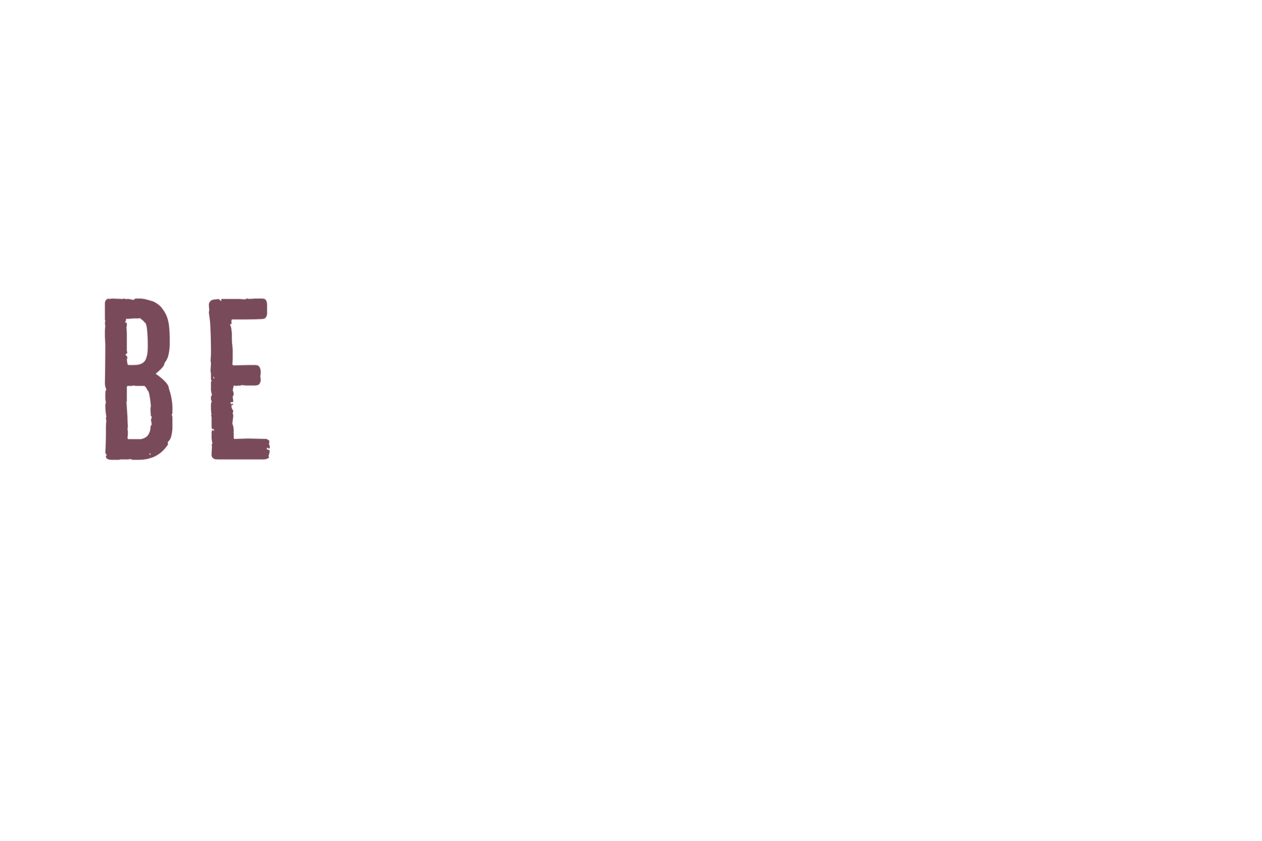 Beloved Logo Maroon 'Be'